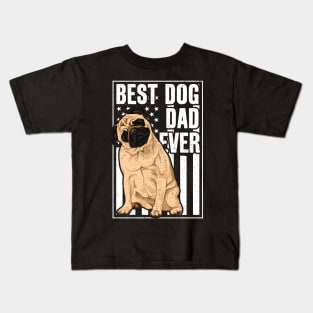 Best Dog Dad Ever Pug Kids T-Shirt